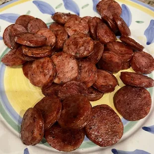 Pan-fried Deer Sausage