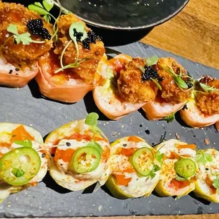 sushi and sashimi, food