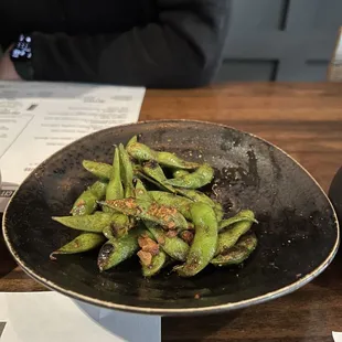 Garlic Edamame