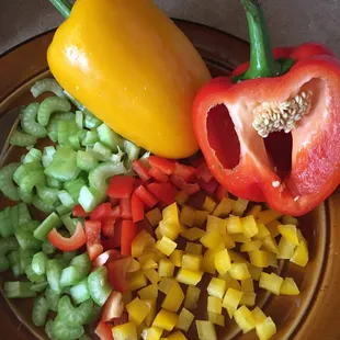 Awesome veggies from the produce department.