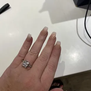 Full set ombré coffin shape