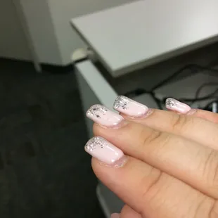 Crappy filing job on the tops of my nails..