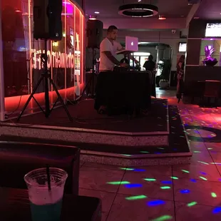 Dj in the lobby