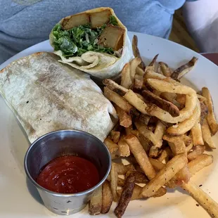 Seitan Buffalo Wrap