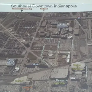 Labeled map of South View from Observation Deck