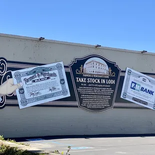 05.14.22 The "Farmers &amp; Merchants Bank" mural located at the intersection of Elm and School streets