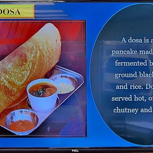 a picture of a dosa