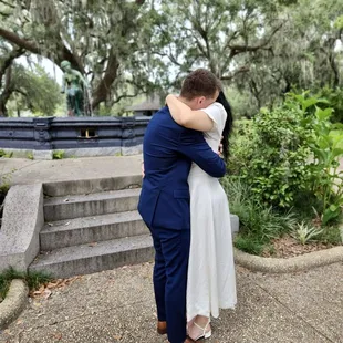 Our elopement at Butler fountain