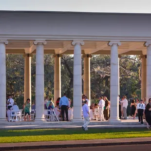 a shot of the Peristyle hosting a party on the evening of October 11, 2012.