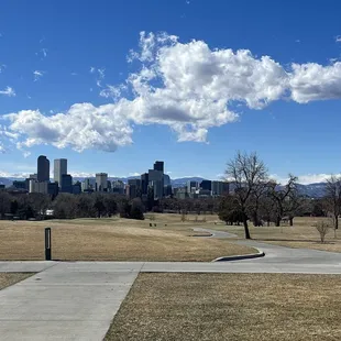 Golf course and downtown Denver