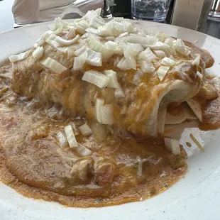 mexican burger plus onion