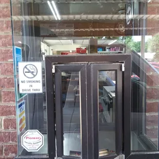 Picking up pills at the drive through