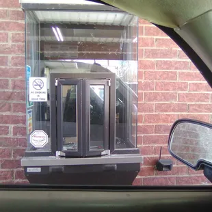 Right now everyone has to use the drive thru