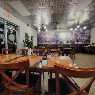 the dining area