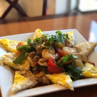 Seafood Pan fried noodles