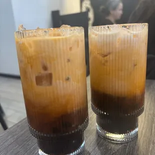Thai tea with boba