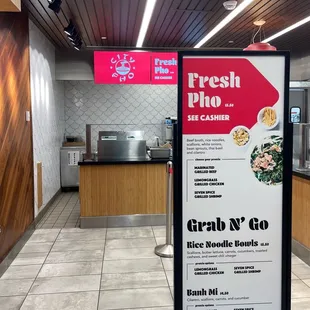 a menu for a restaurant