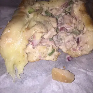 Chicken Bacon Ranch Sandwich. The piece that's separated out is RAW CHICKEN!!! No bacon in sandwich either.