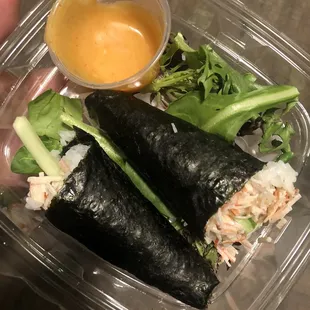 California Hand Roll with House Made Spicy Mayo