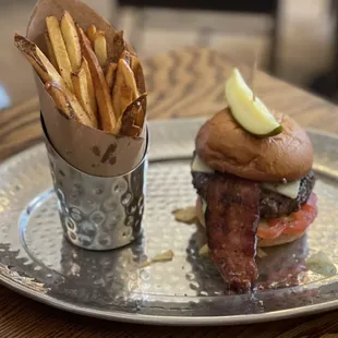 CP Wagyu Burger &amp; House-Cut Fries
