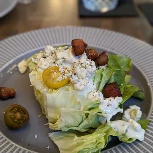 Blu Cheese wedge ROCKED..Lardon was excellent addition