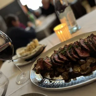 Nightly Special - 24 oz NY Strip with mushrooms