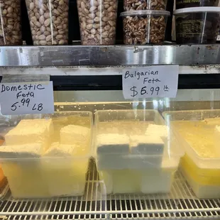 a variety of food items