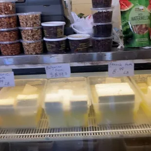 a variety of food items