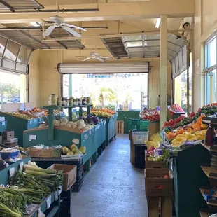 Lots of fresh fruit and veggies