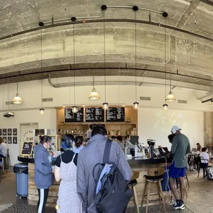 Facing in from the front door