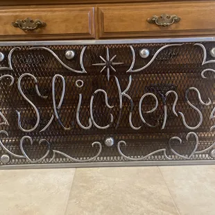 Fireplace grate - made by the owner (forgot his name)!