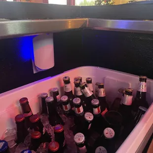 Beer always on ice ready for you!!!