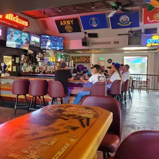 The bar.