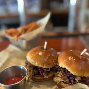 BBQ Shredded Pork  Sweet potato fries