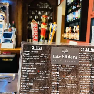 Food menu