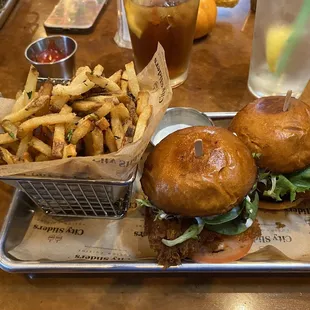 Cod and truffle fries were amazing.