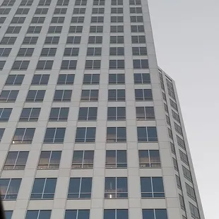 the top of a tall building