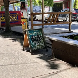 Patio sign