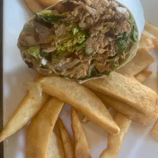 Roasted chicken wrap was delicious