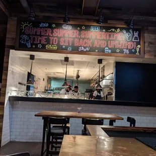 a view of the counter