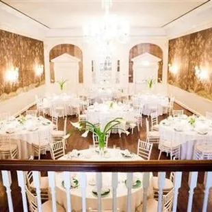 Great Room - Seats up to 120 in round tables, 156 with rectangle tables, 150 for a ceremony and 300 for a standing reception