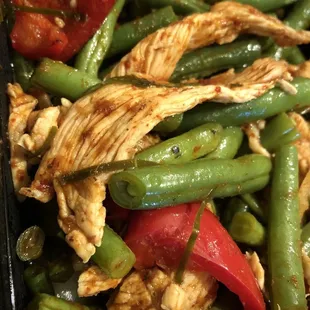 Pad Prik King stir fry, always a good choice