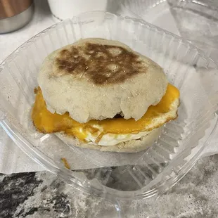 English Muffin Sandwich Breakfast