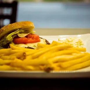 another burger and fries from city view pizza and grill
