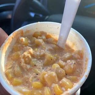 Elote mixed (no mayonnaise included unless requested)