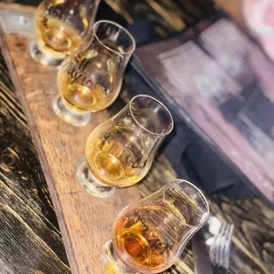 Mmm, bourbon flight