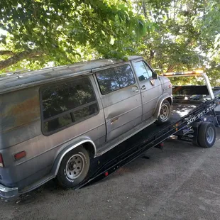 Moving the van from the from to our house.   Make an offer.