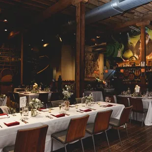 Beautiful wedding decoration at City Winery