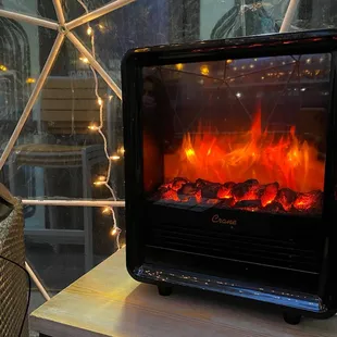 Mini fireplace!