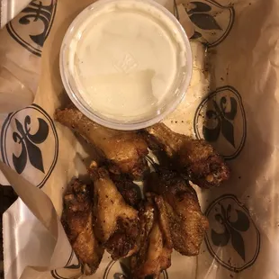 Lemon pepper wings (6 piece, bone-in)